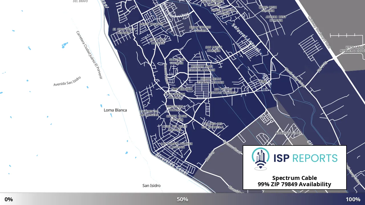 79849, TX map of internet availability