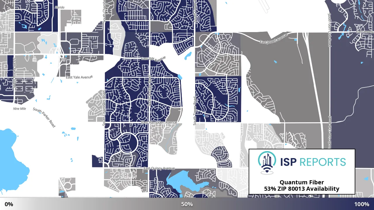 80013, CO map of internet availability