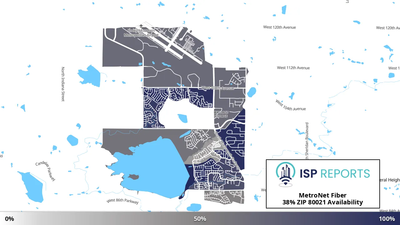 80021, CO map of internet availability