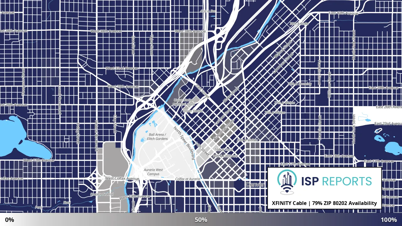 80202, CO map of internet availability