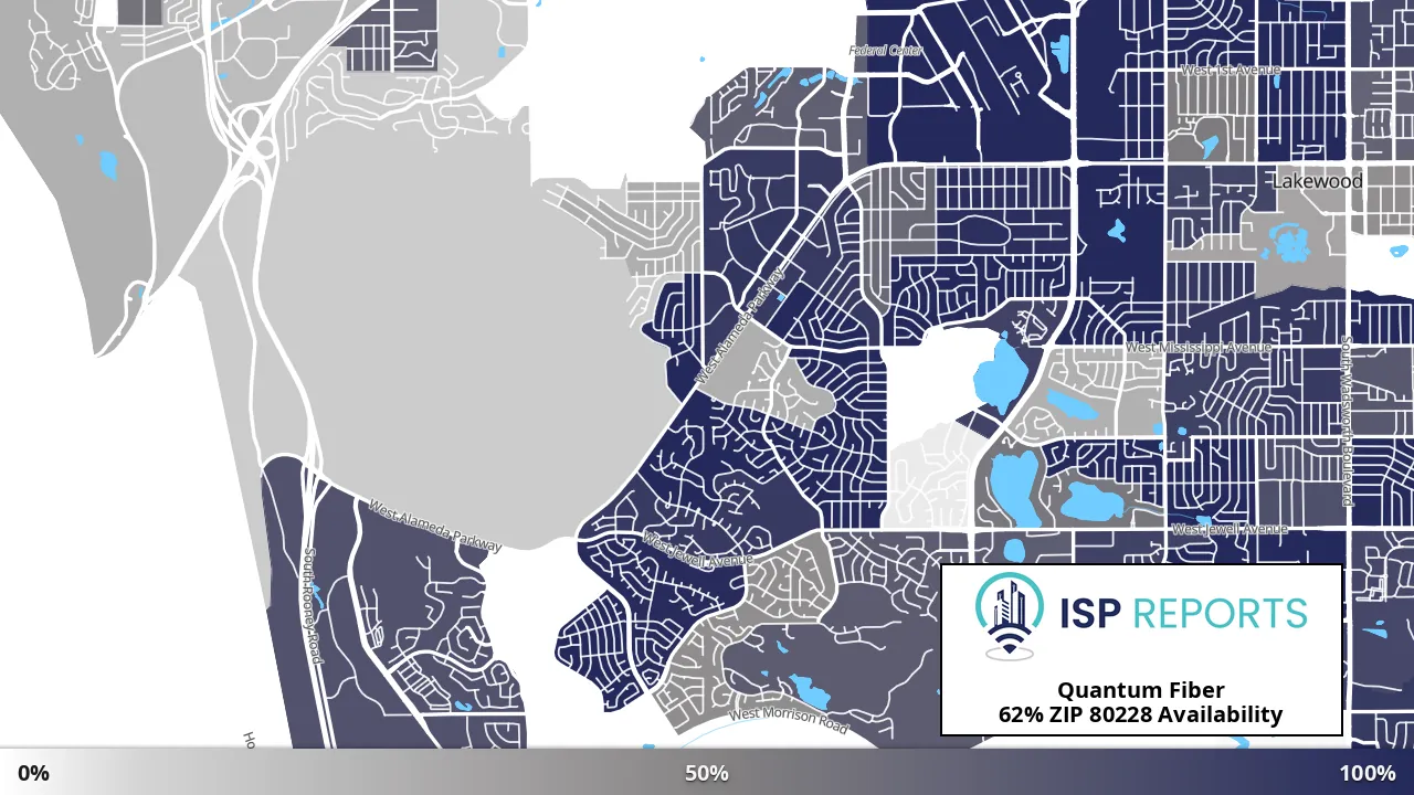 80228, CO map of internet availability
