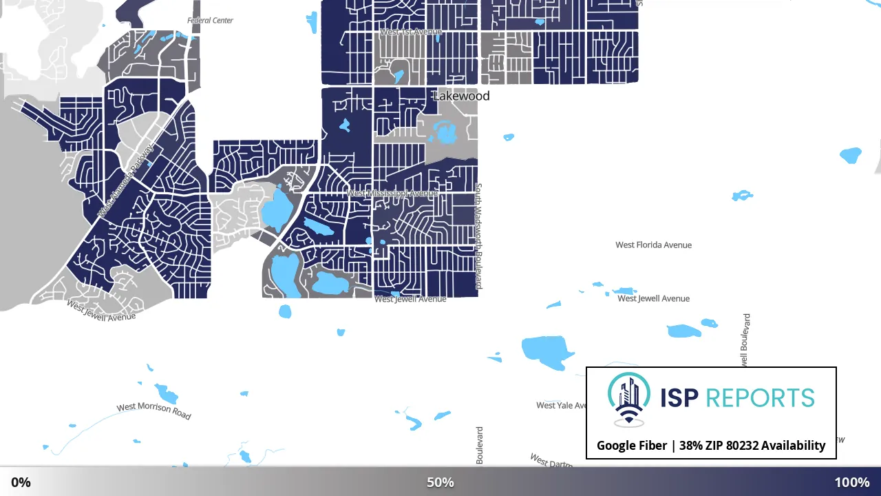 80232, CO map of internet availability
