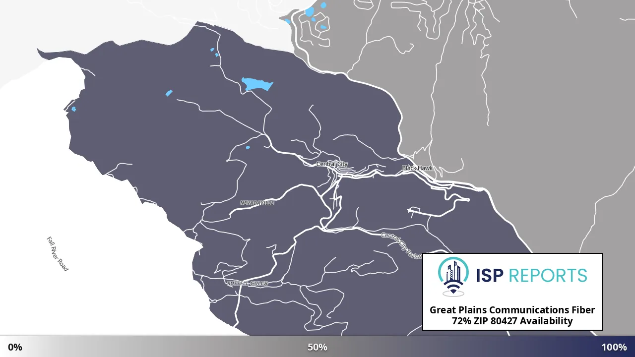 80427, CO map of internet availability