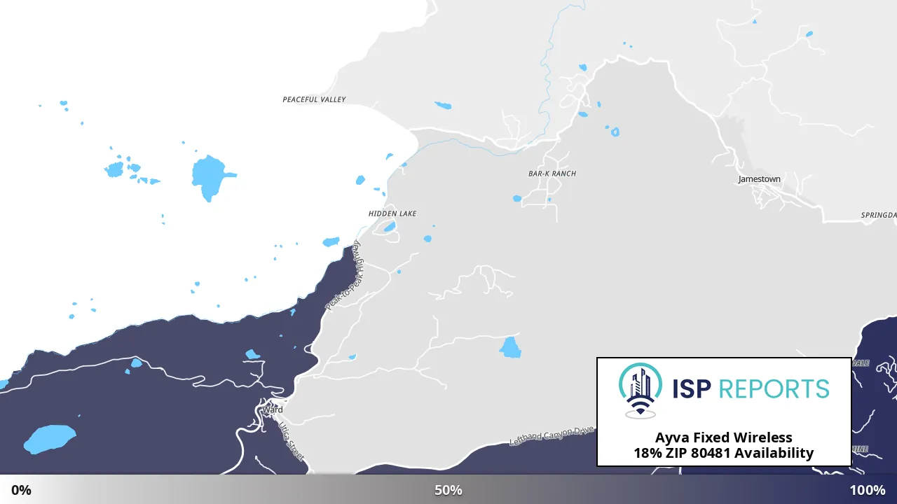 80481, CO map of internet availability