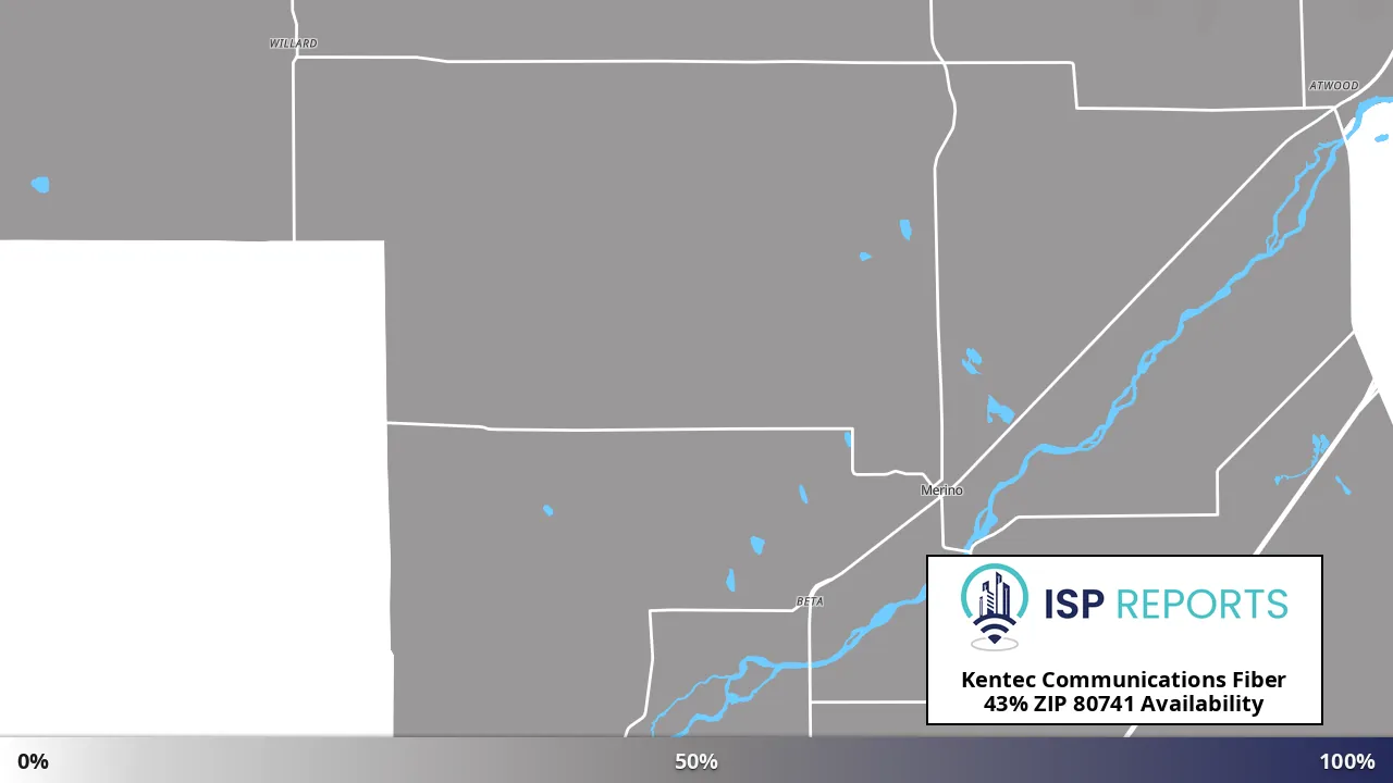 80741, CO map of internet availability