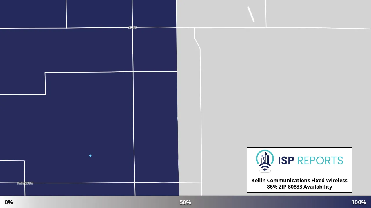 80833, CO map of internet availability