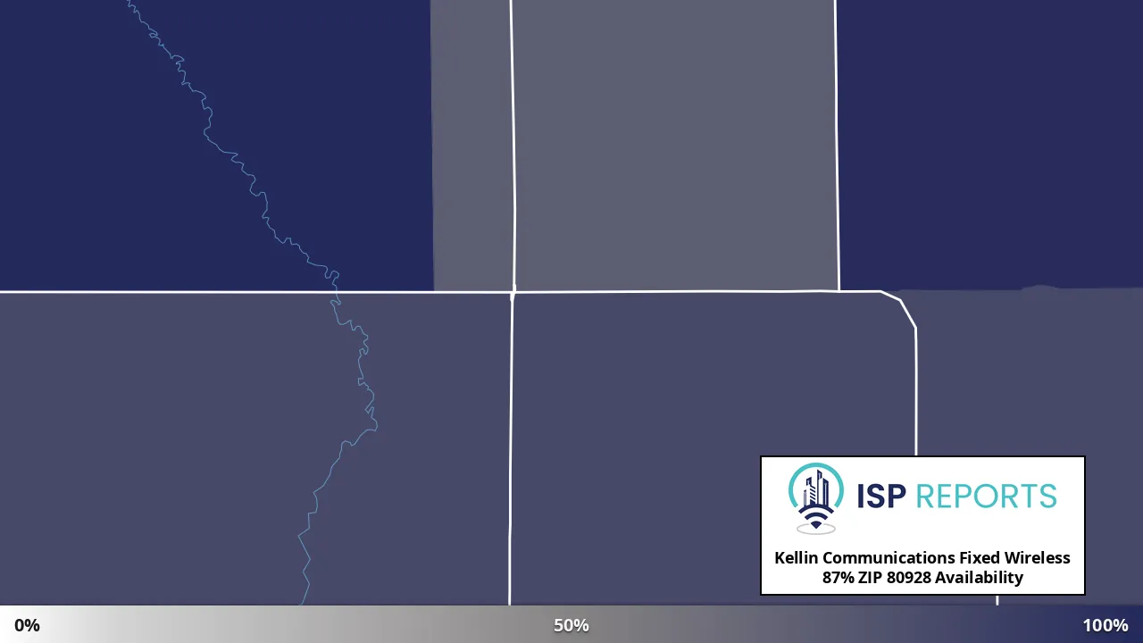 80928, CO map of internet availability