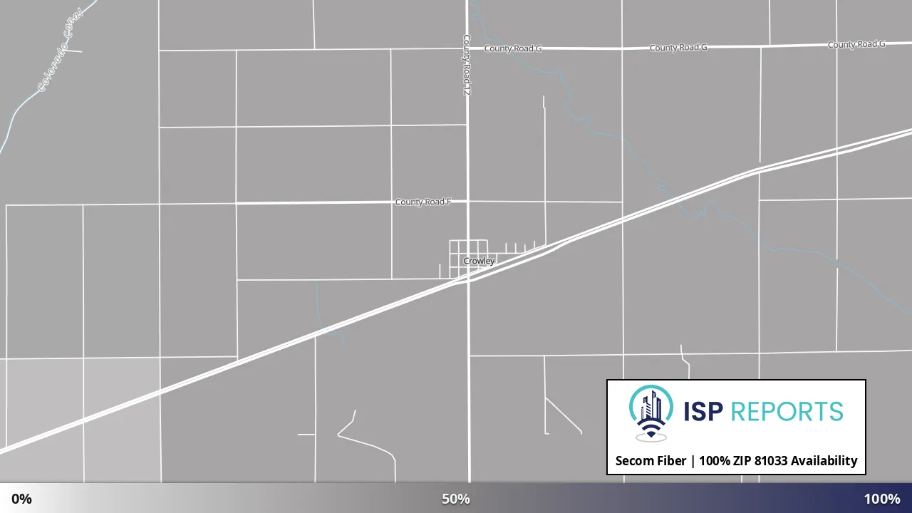 81033, CO map of internet availability