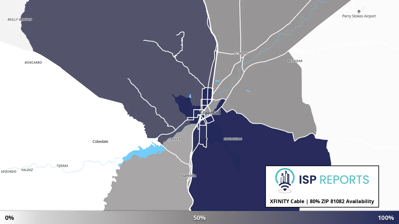 81082, CO map of internet availability