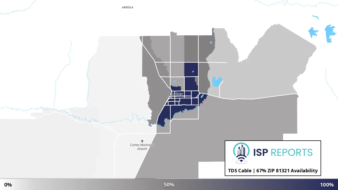 81321, CO map of internet availability
