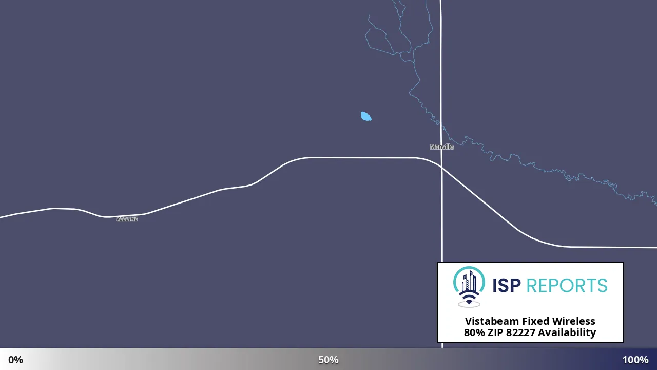 82227, WY map of internet availability