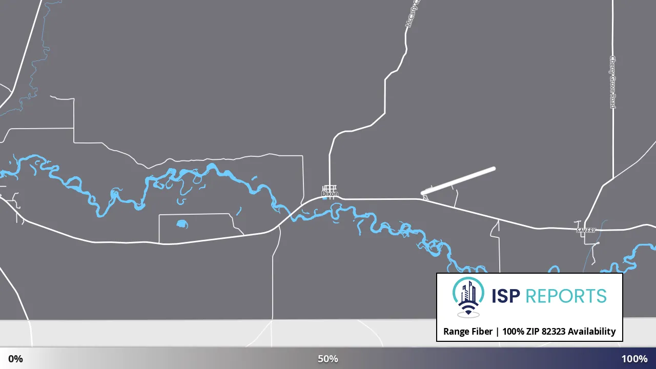 82323, WY map of internet availability