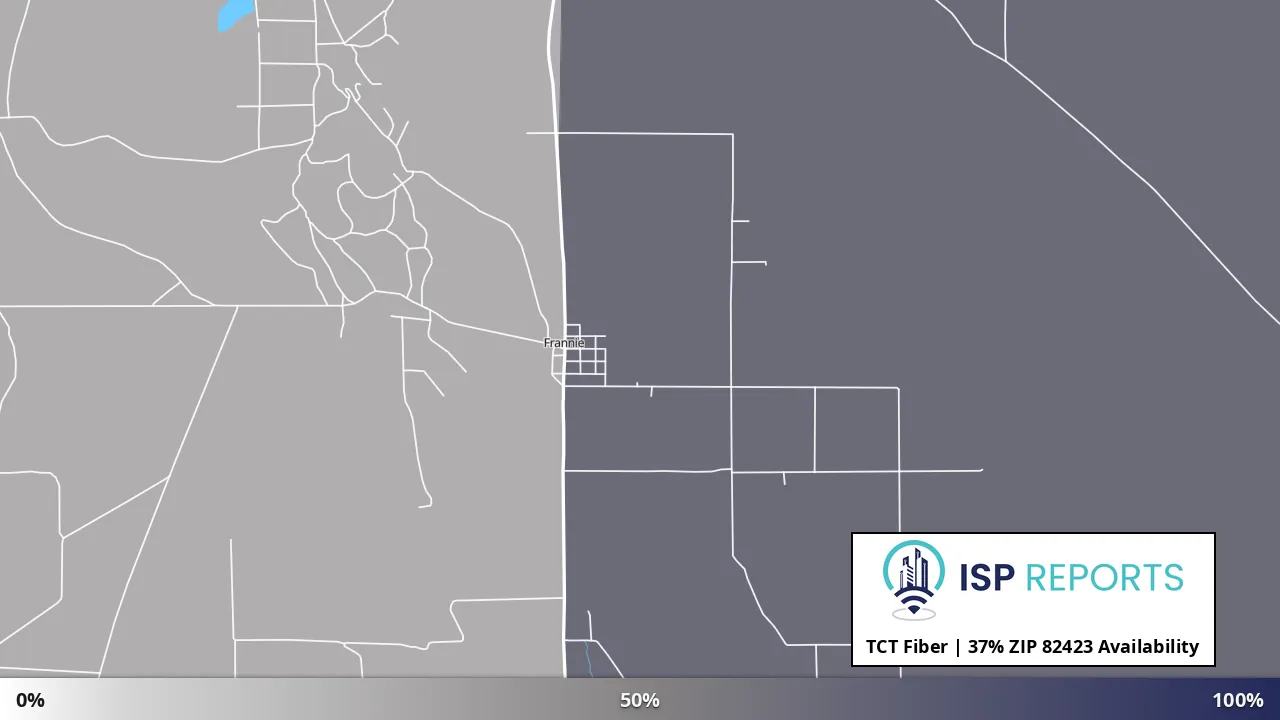 82423, WY map of internet availability