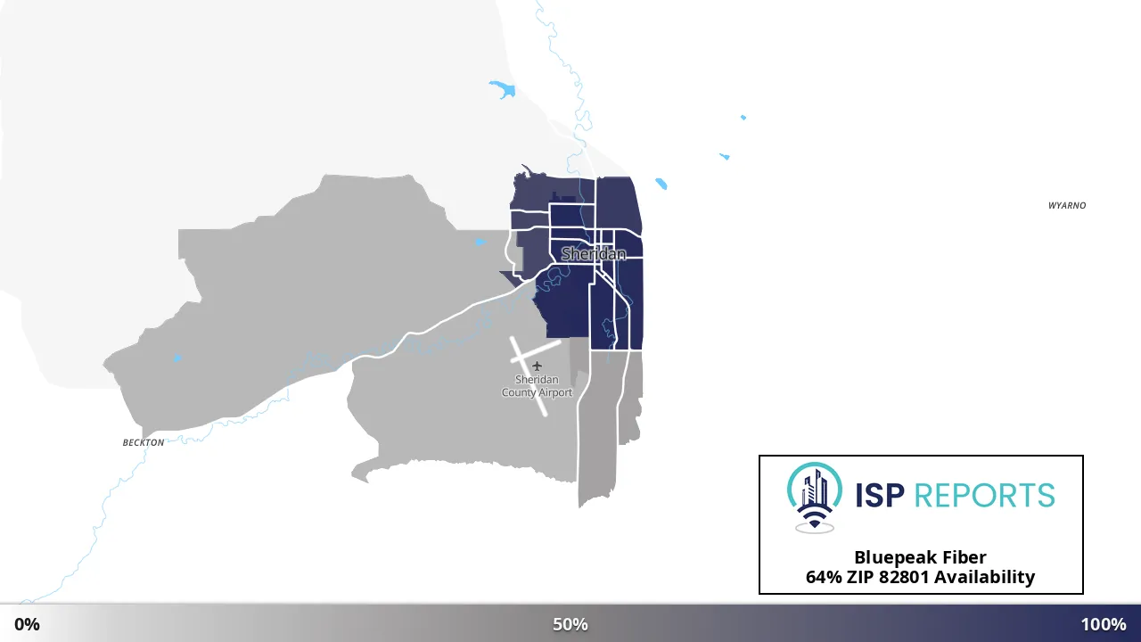 82801, WY map of internet availability