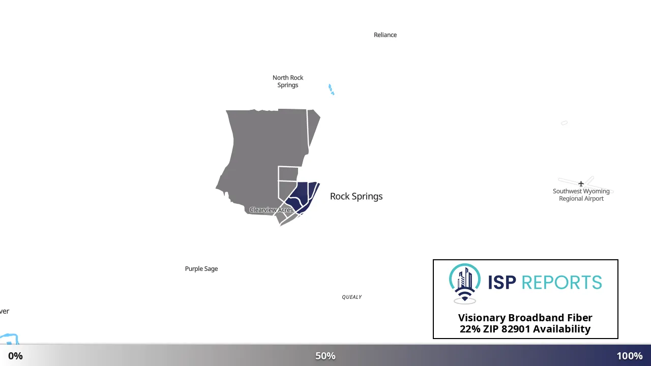 82901, WY map of internet availability