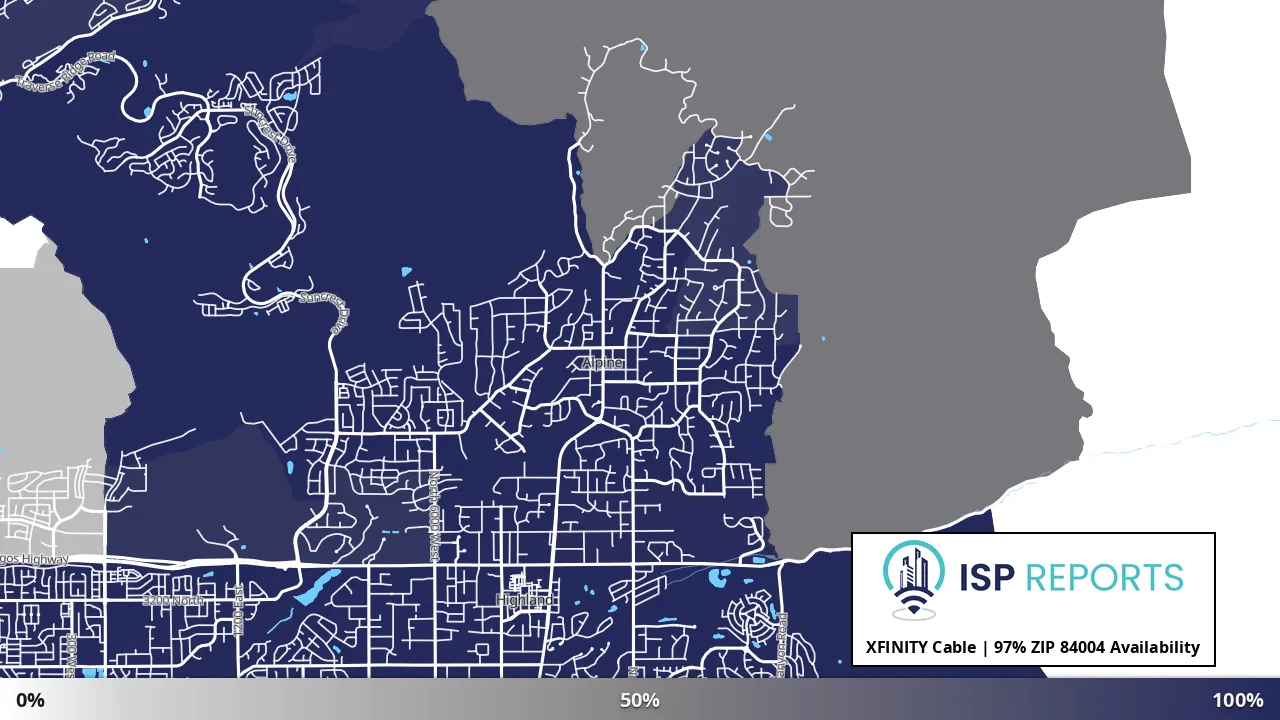 84004, UT map of internet availability