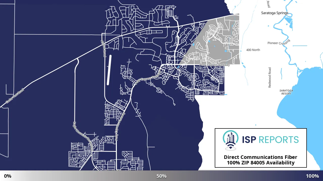 84005, UT map of internet availability