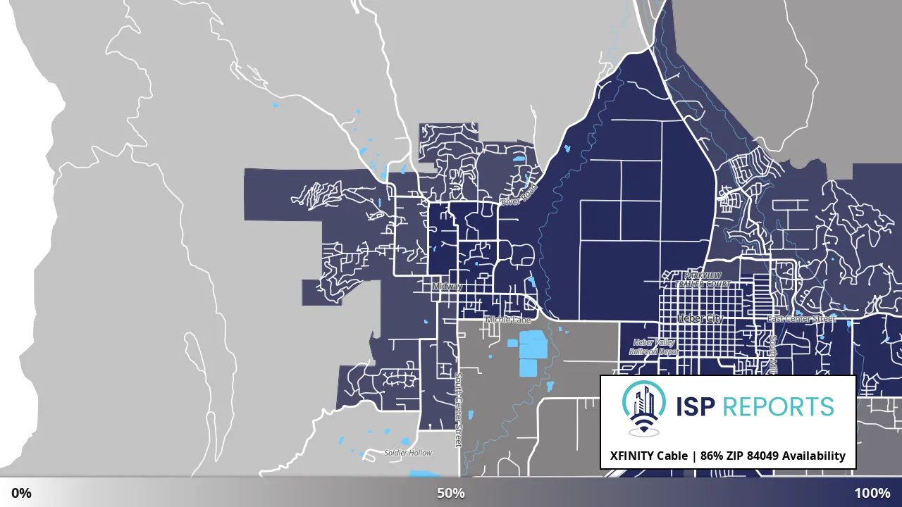 84049, UT map of internet availability