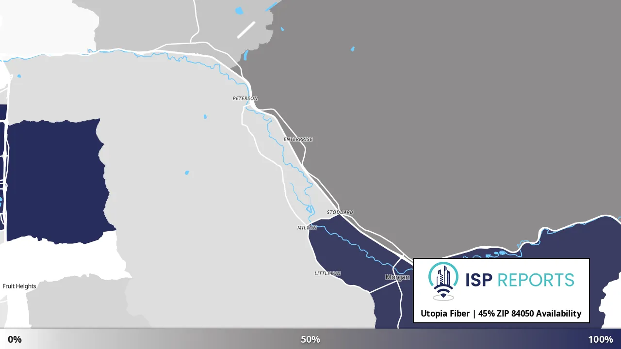 84050, UT map of internet availability