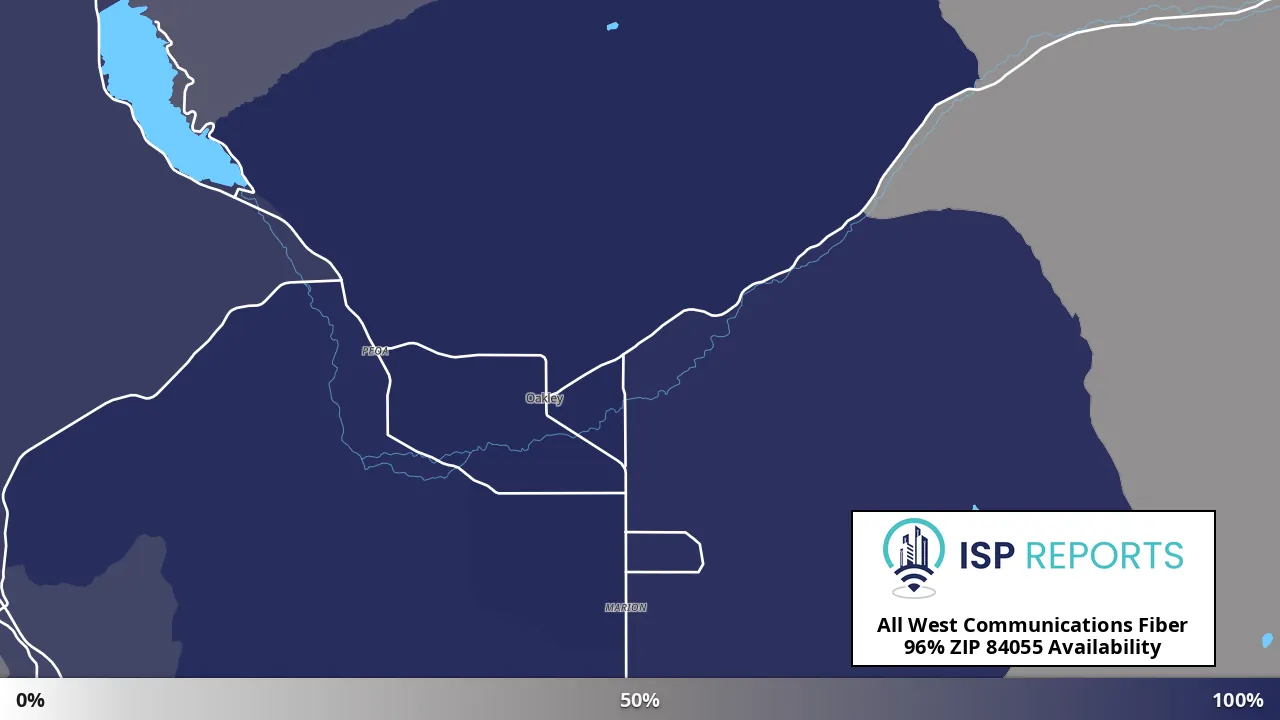 84055, UT map of internet availability