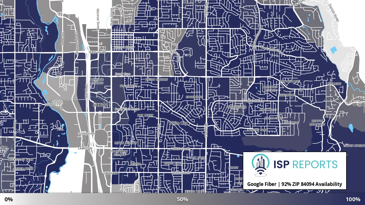 84094, UT map of internet availability