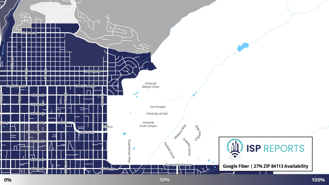 84113, UT map of internet availability