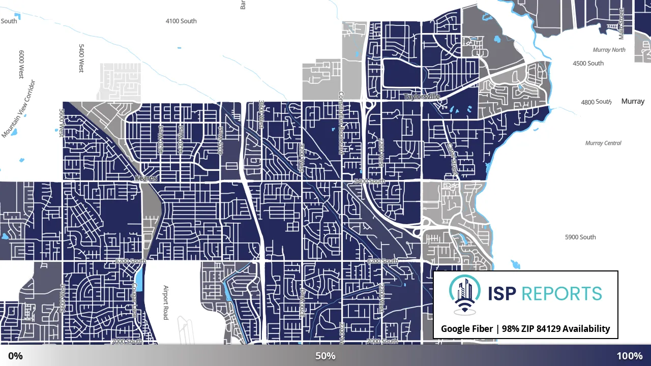 84129, UT map of internet availability