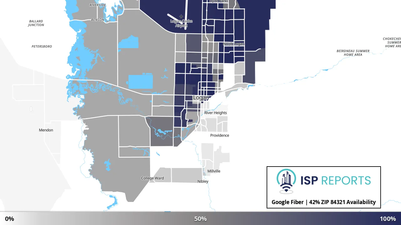 84321, UT map of internet availability