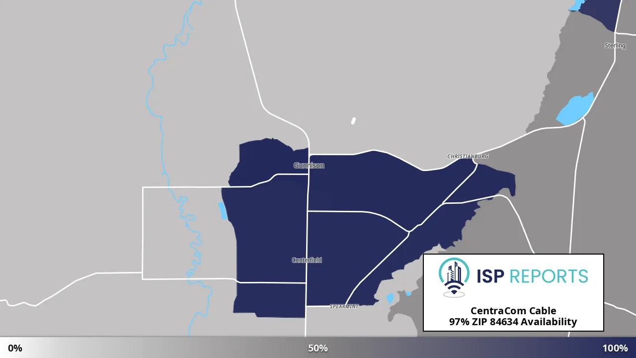 84634, UT map of internet availability