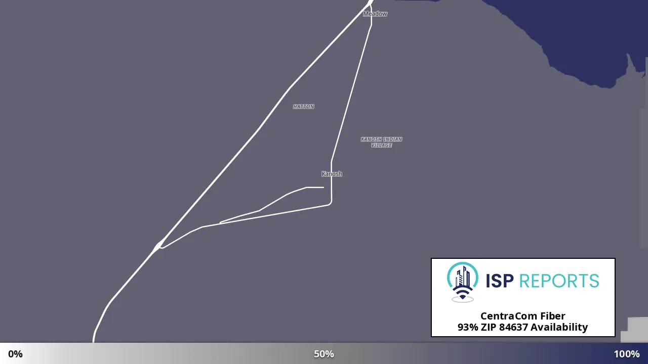 84637, UT map of internet availability