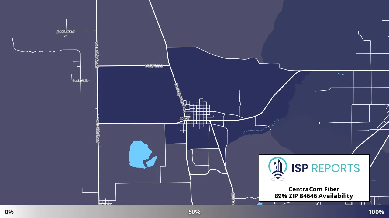 84646, UT map of internet availability