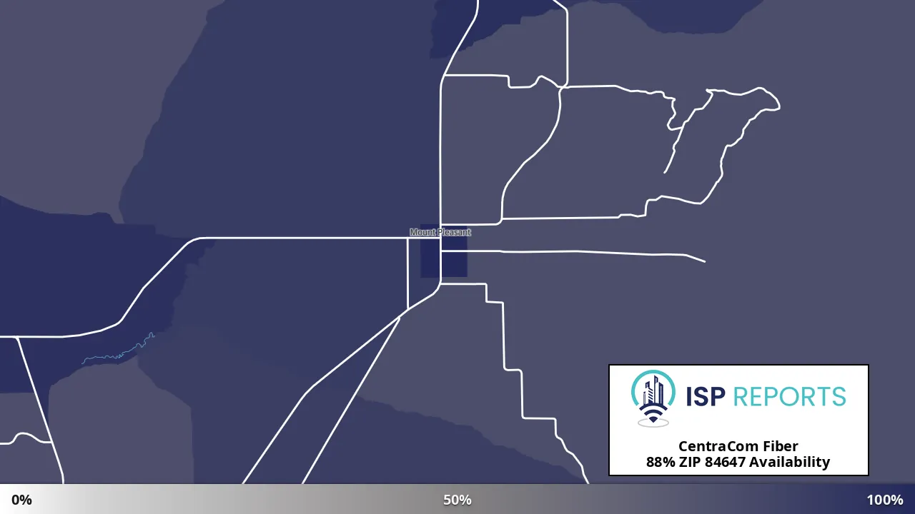 84647, UT map of internet availability