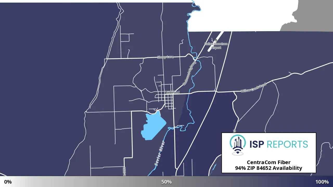 84652, UT map of internet availability