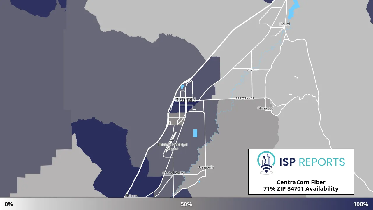 84701, UT map of internet availability