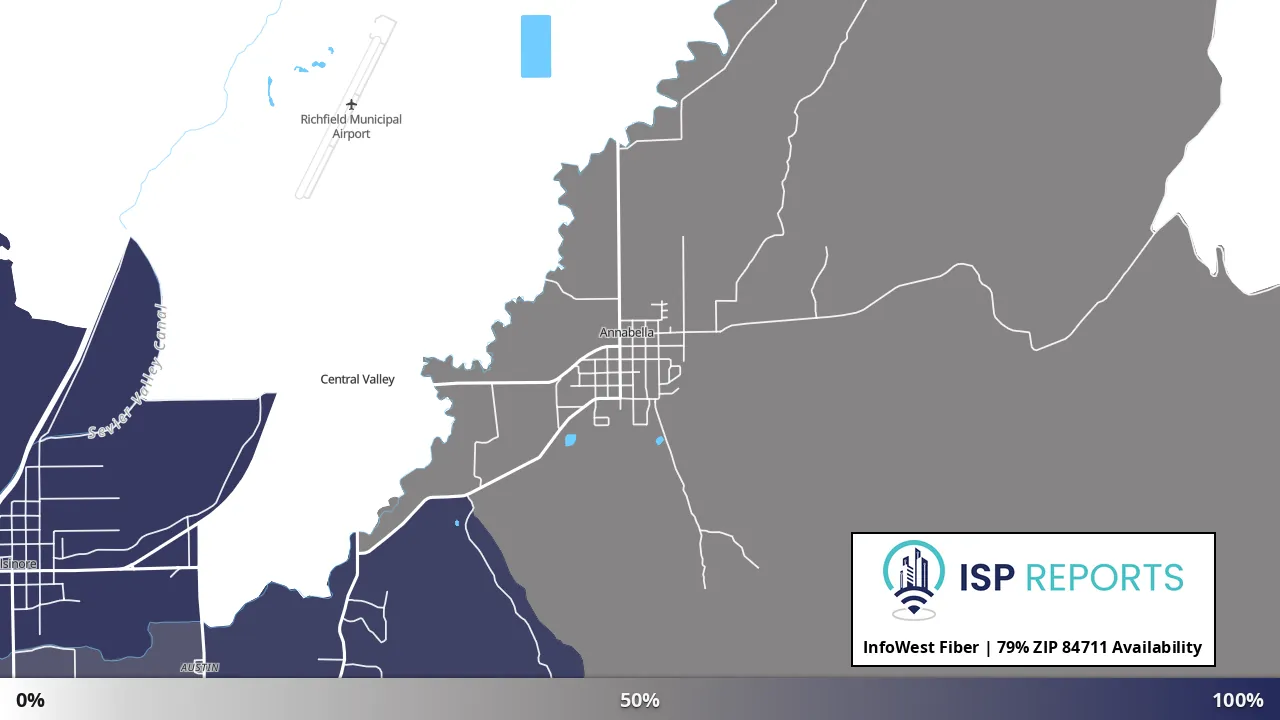 84711, UT map of internet availability