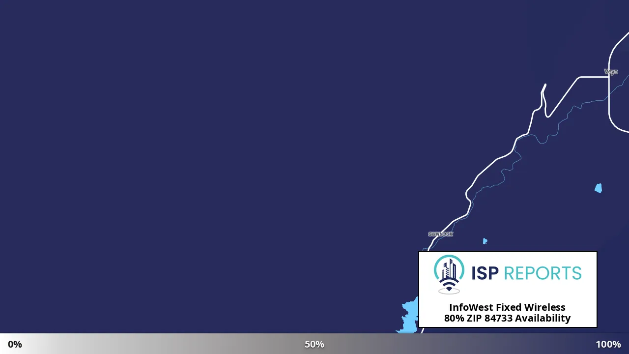 84733, UT map of internet availability