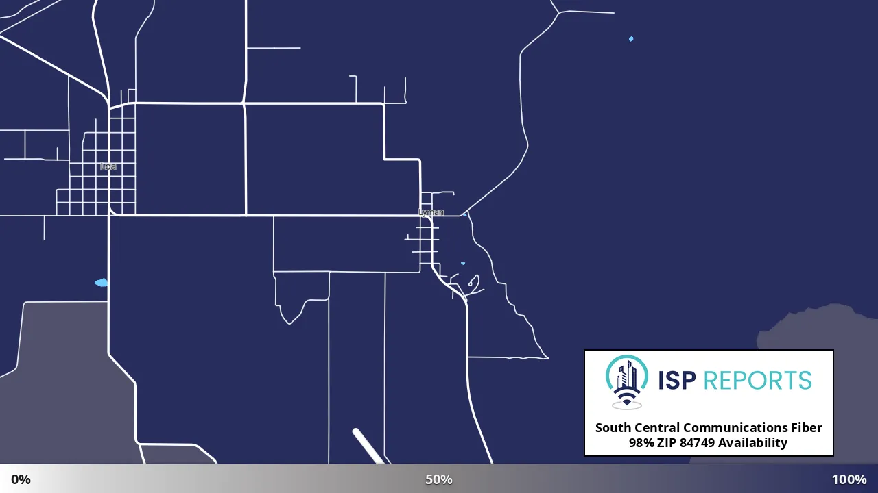 84749, UT map of internet availability