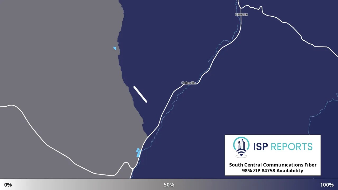 84758, UT map of internet availability