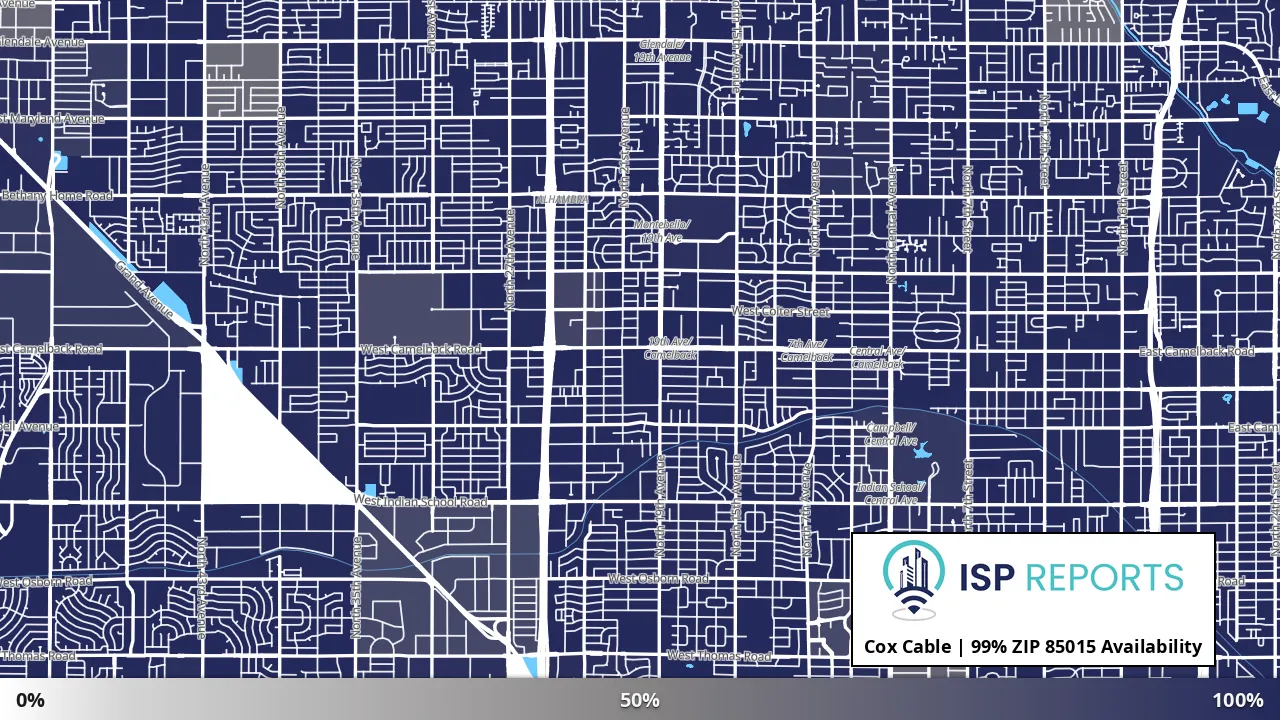 85015, AZ map of internet availability