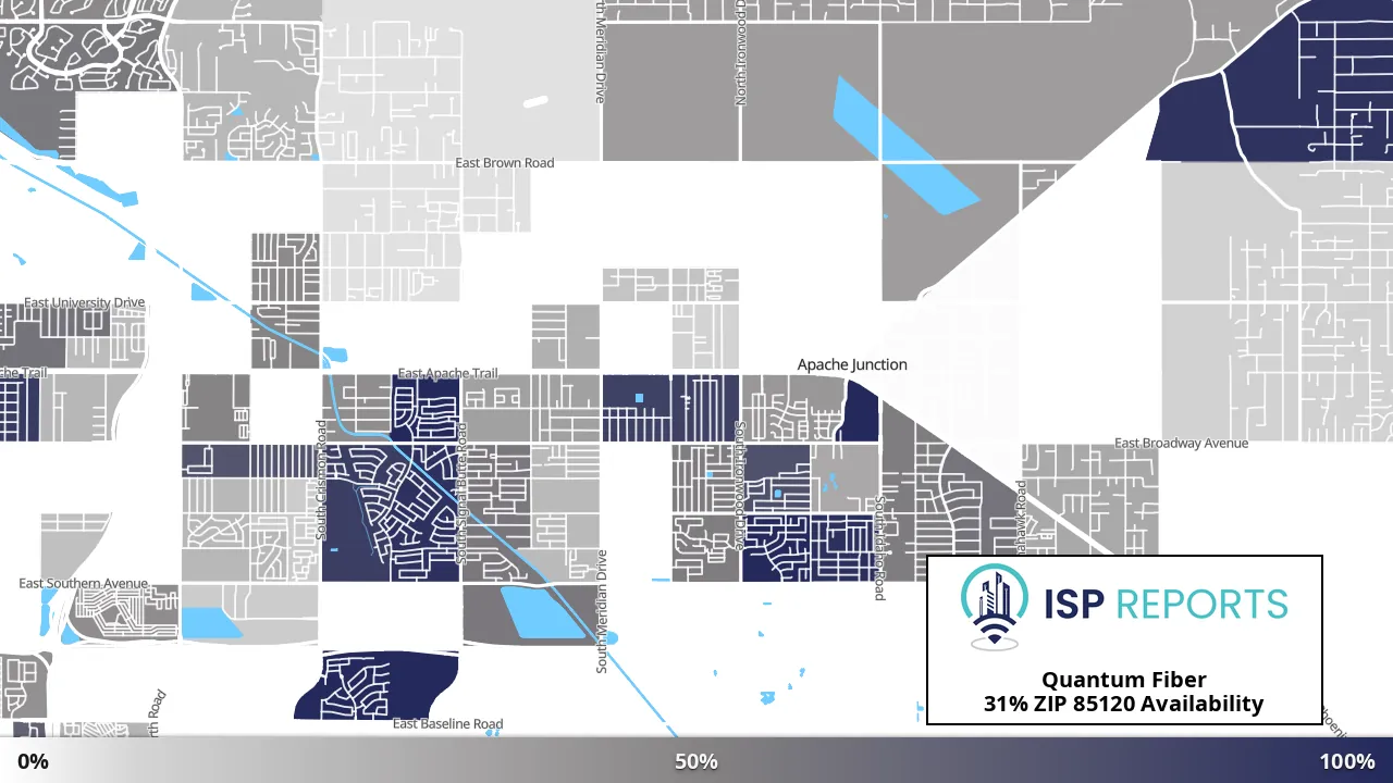 85120, AZ map of internet availability