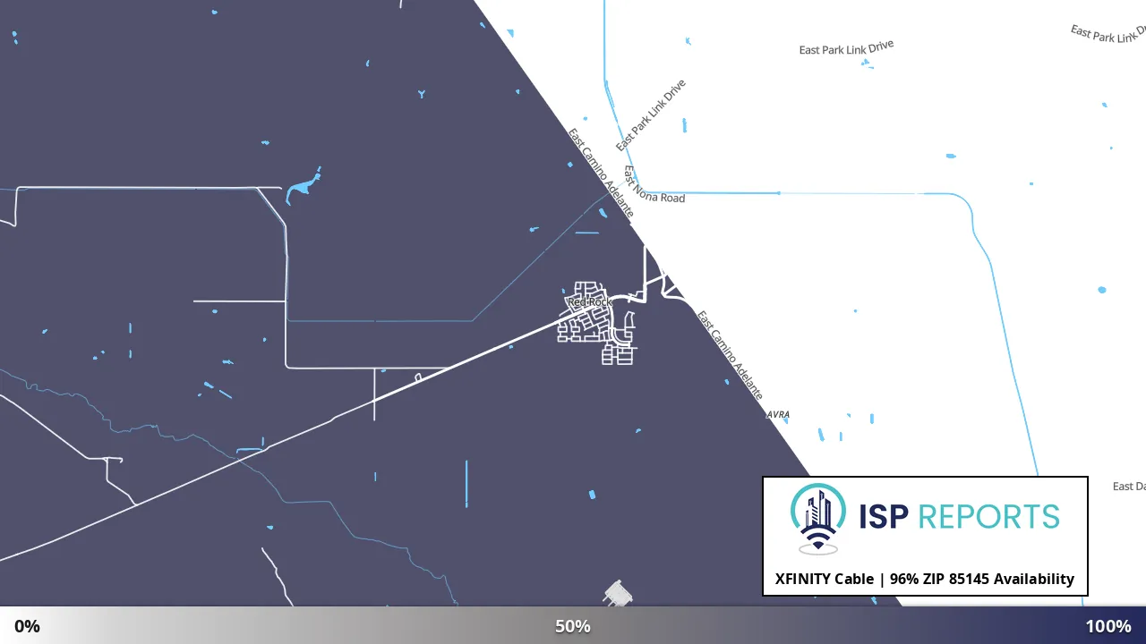 85145, AZ map of internet availability