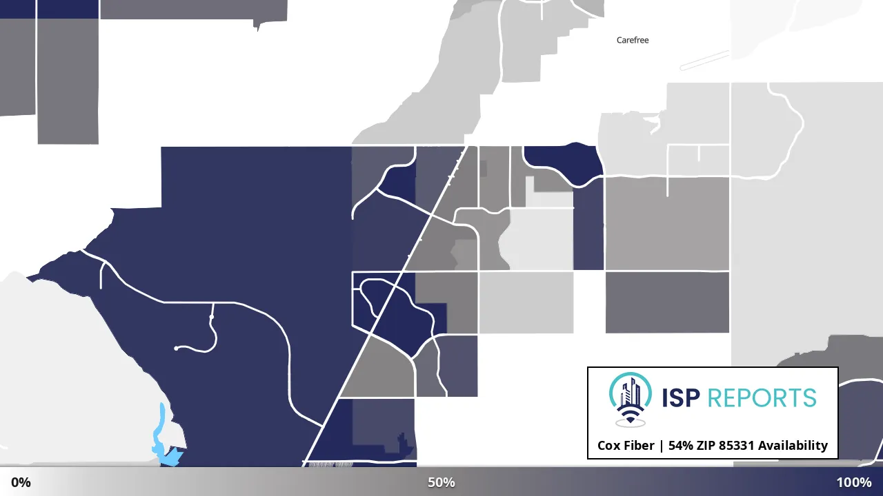 85331, AZ map of internet availability