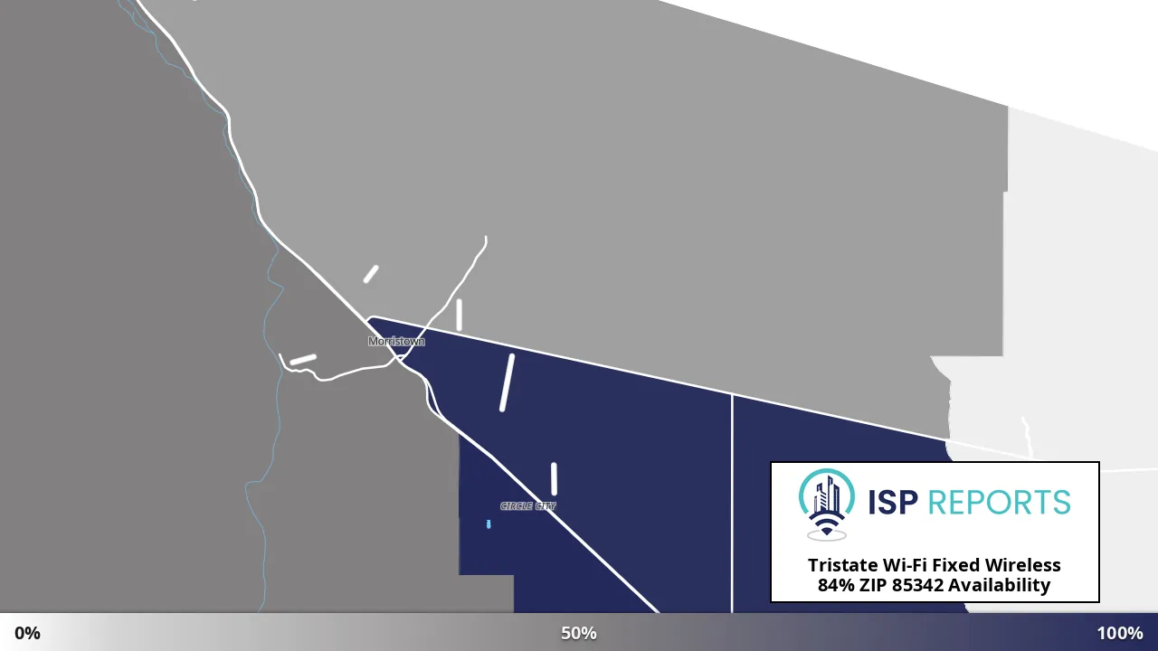 85342, AZ map of internet availability