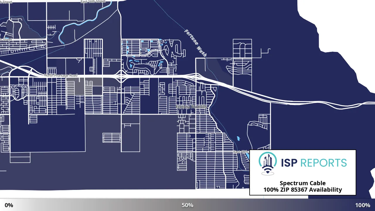 85367, AZ map of internet availability