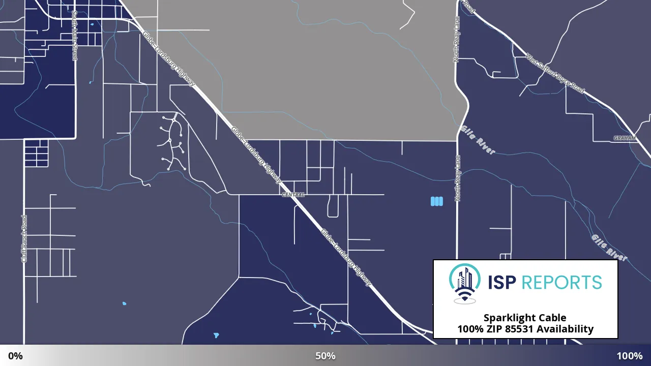 85531, AZ map of internet availability