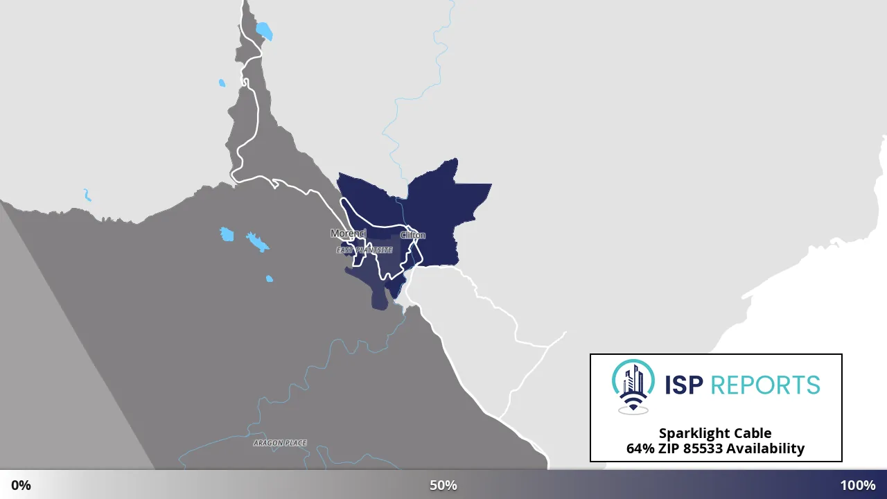 85533, AZ map of internet availability