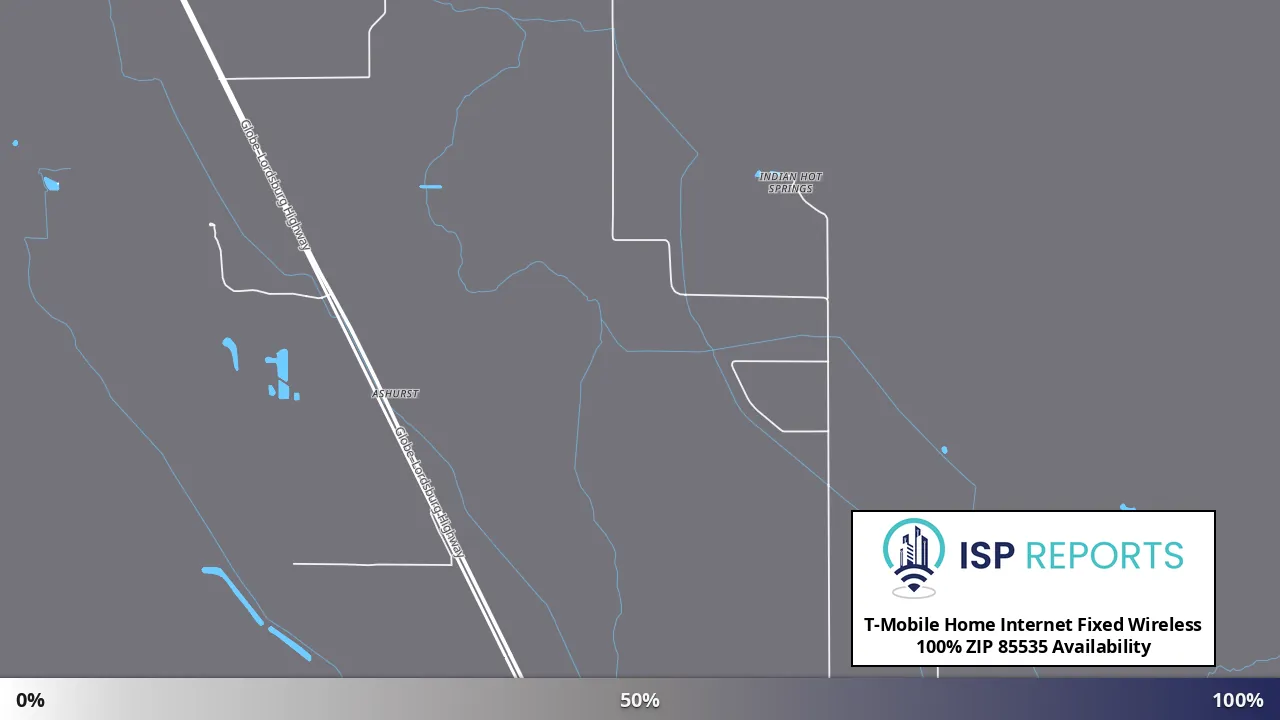 85535, AZ map of internet availability
