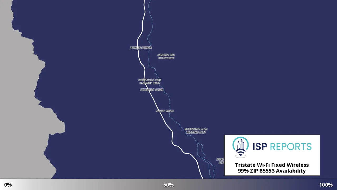 85553, AZ map of internet availability