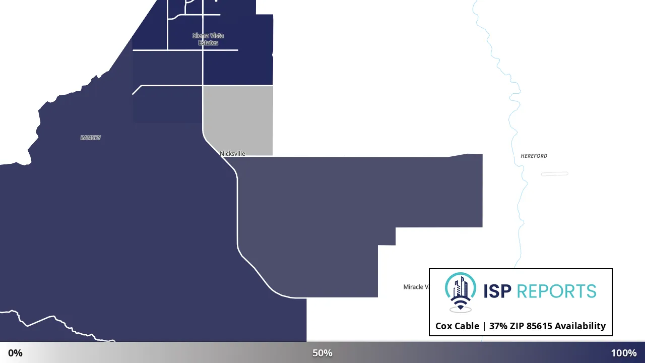 85615, AZ map of internet availability