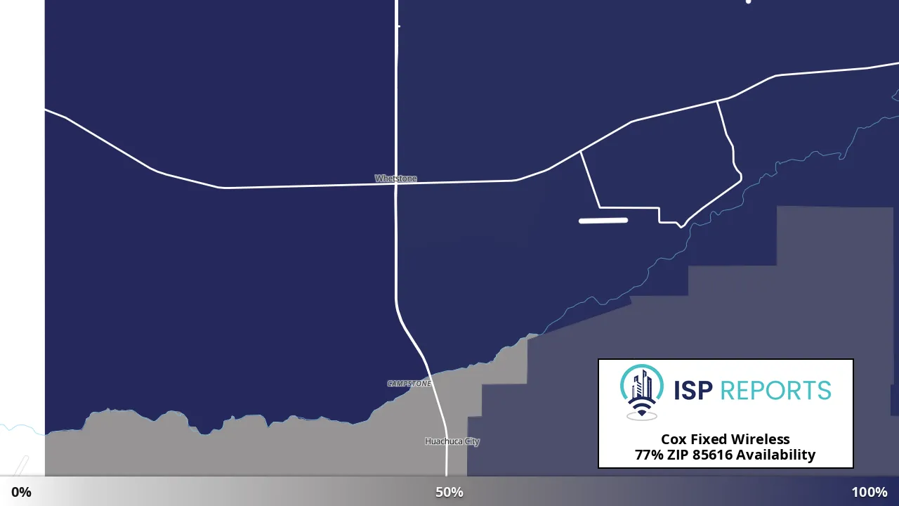 85616, AZ map of internet availability